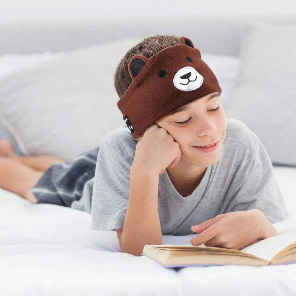 Kids' Comfortable Wireless Animal Eye Mask Headphones | Fun Design