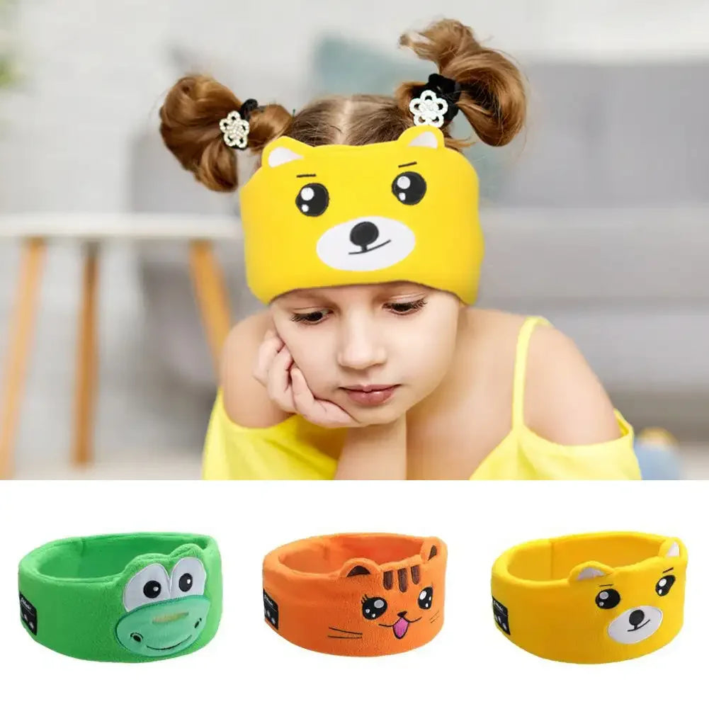 Kids' Comfortable Wireless Animal Eye Mask Headphones | Fun Design