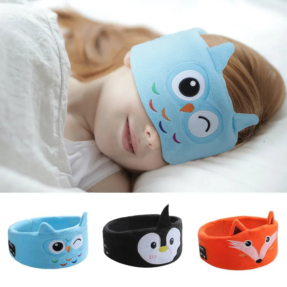 Kids' Comfortable Wireless Animal Eye Mask Headphones | Fun Design