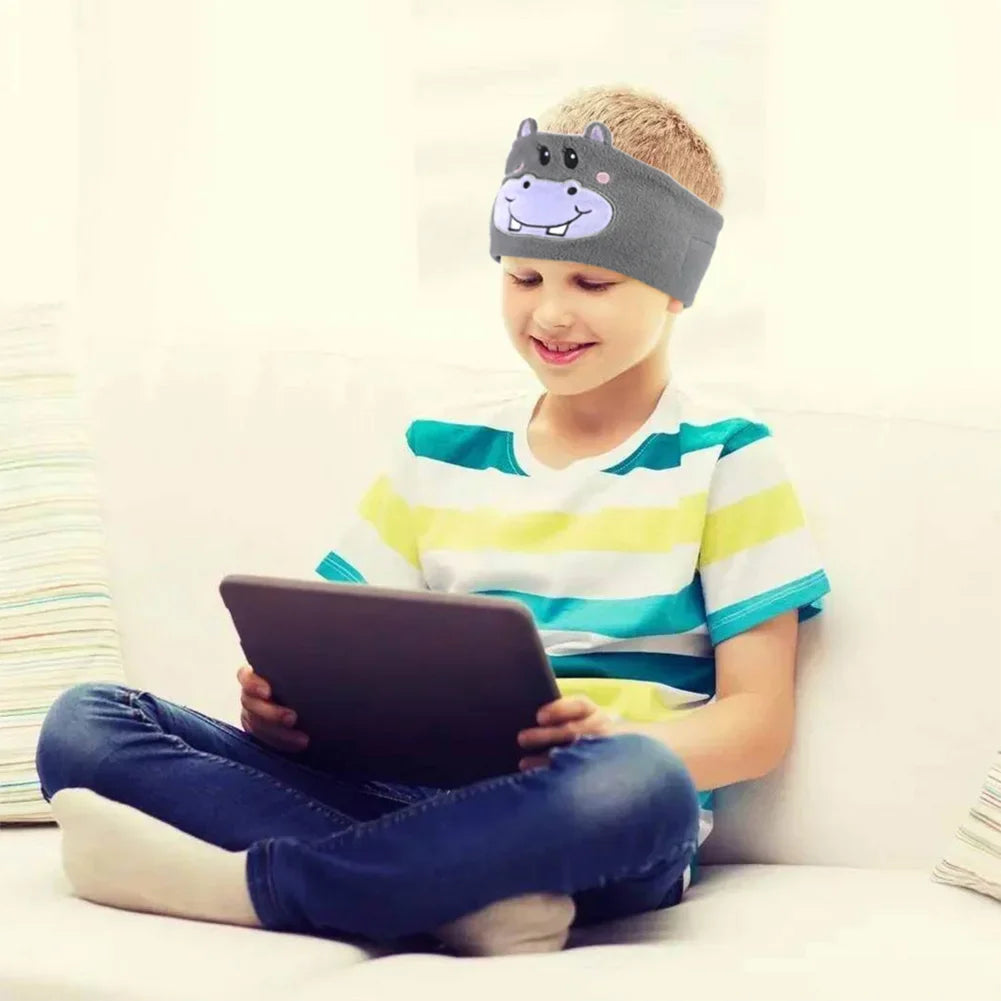 Kids' Comfortable Wireless Animal Eye Mask Headphones | Fun Design