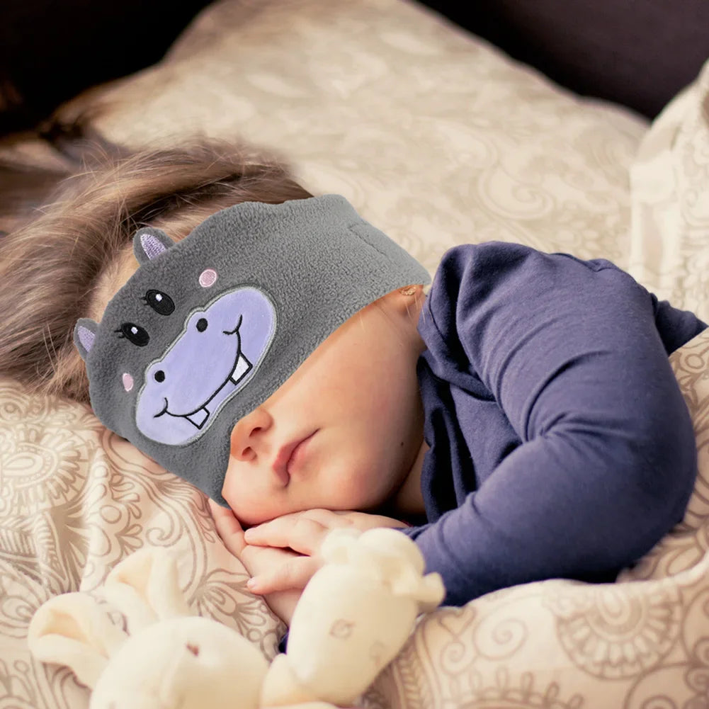 Kids' Comfortable Wireless Animal Eye Mask Headphones | Fun Design