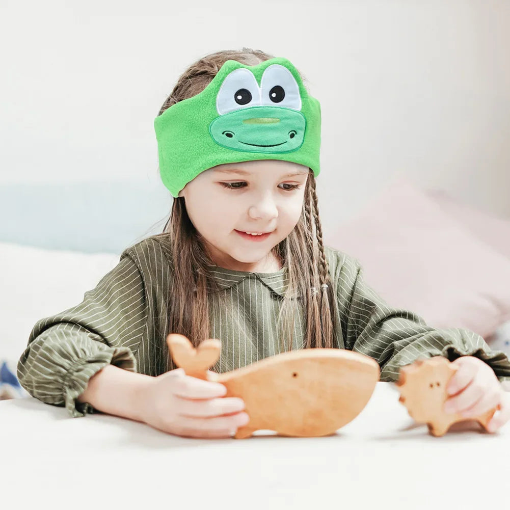 Kids' Comfortable Wireless Animal Eye Mask Headphones | Fun Design